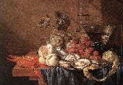 Jan Davidsz. de Heem Fruits and Pieces of Seafood Spain oil painting artist